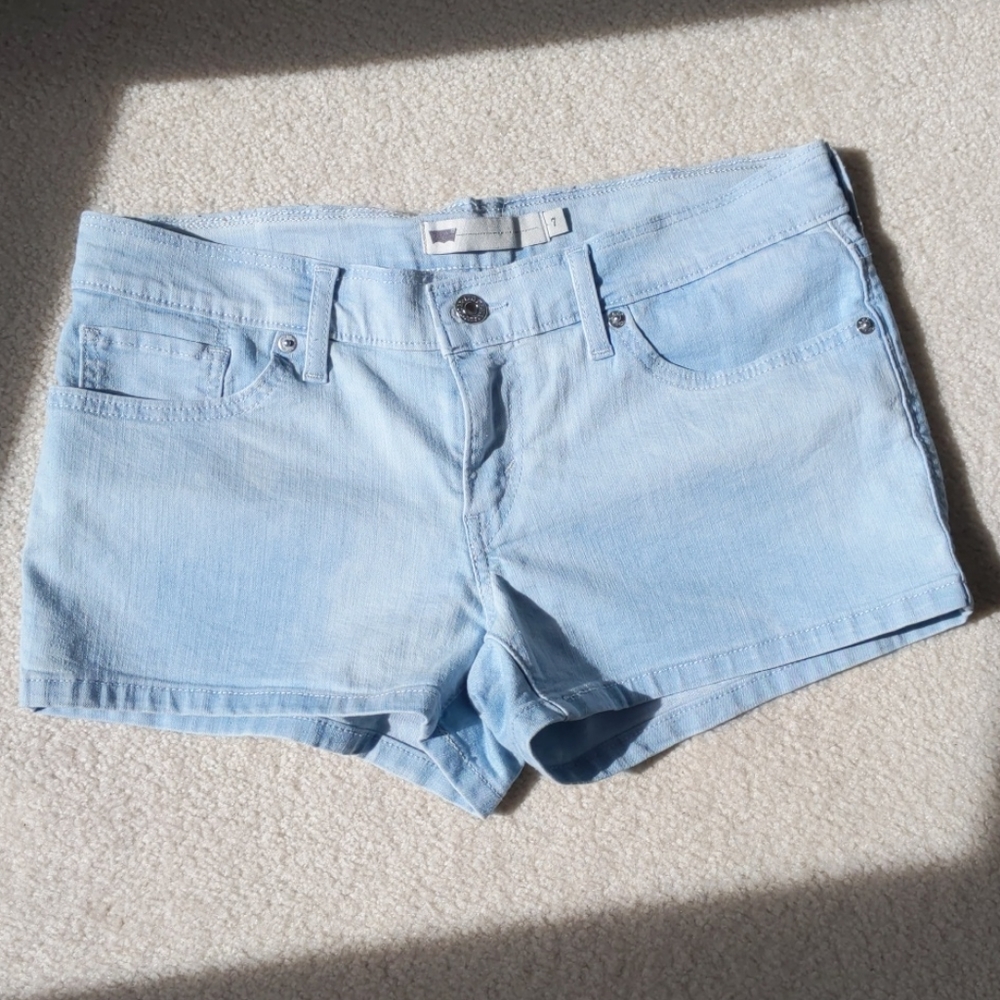 NWOT Levi's WPL 423 Light Blue Jean Shorts